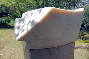 Marble sculpture with the title Angular Pool