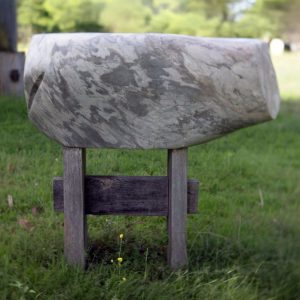 A grey marble piece named Unemi